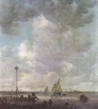 Jan Van Goyen : Marine Landscape with Fishermen